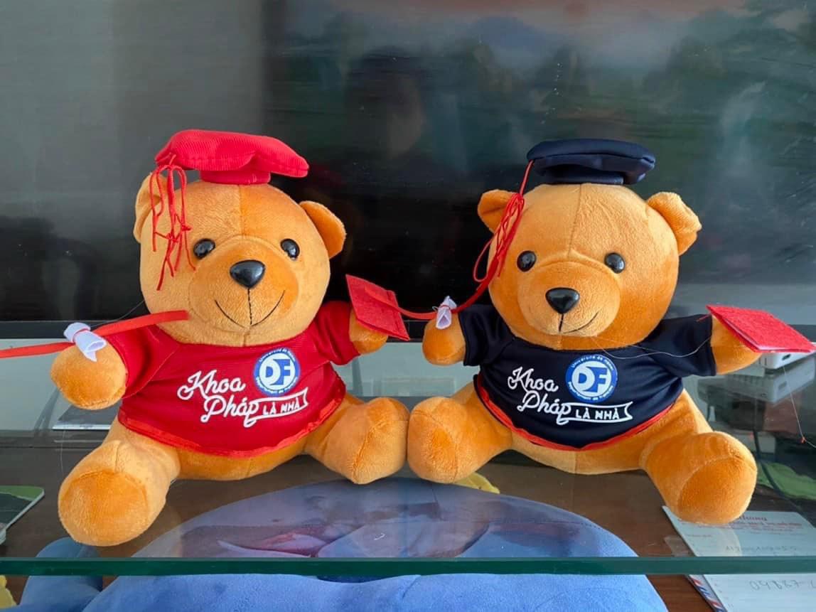GẤU TỐT NGHIỆP IN LOGO THEO YÊU CẦU 